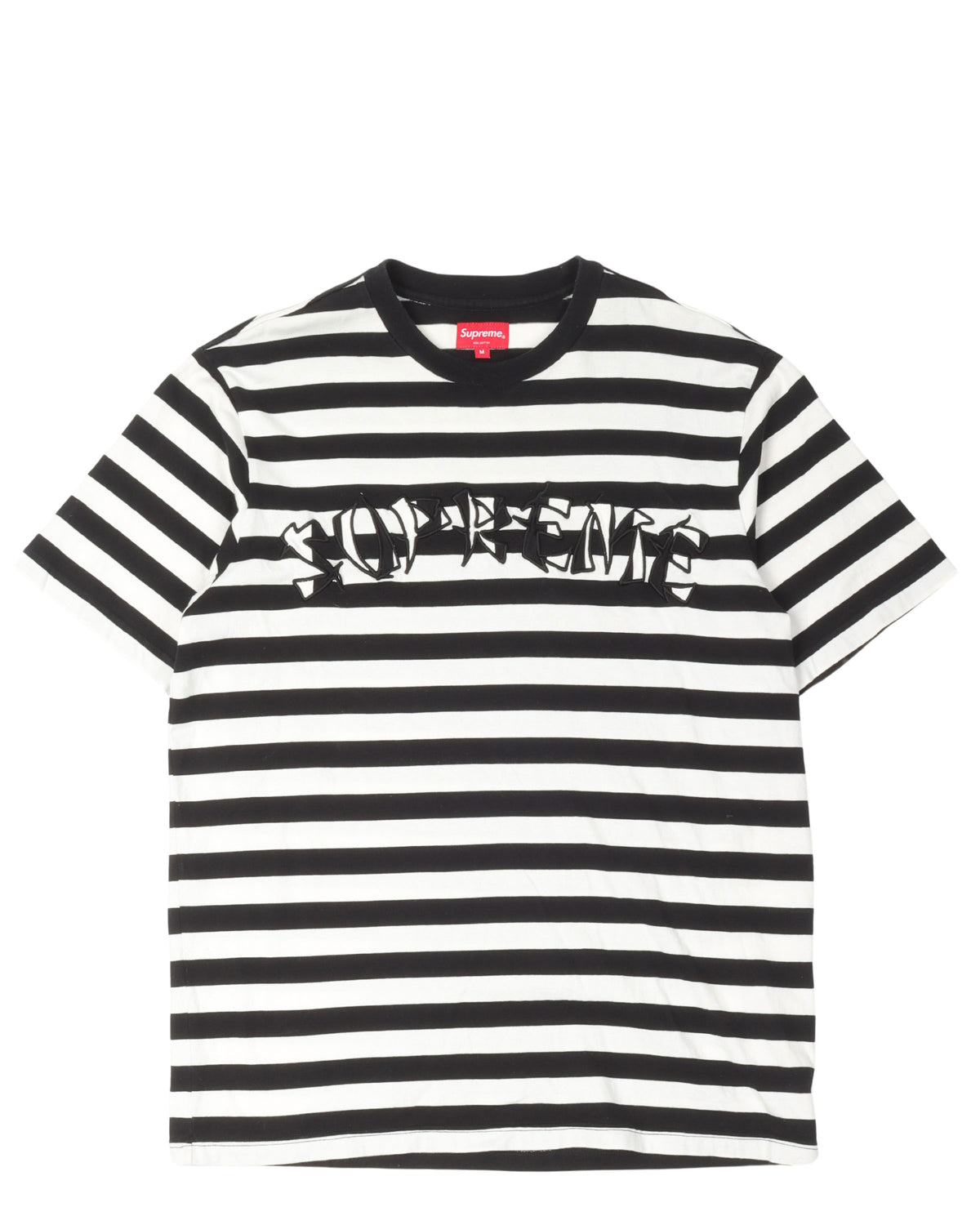 Embroider Striped T-Shirt