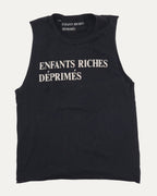 Classic Logo Distressed Cut Off T-Shirt
