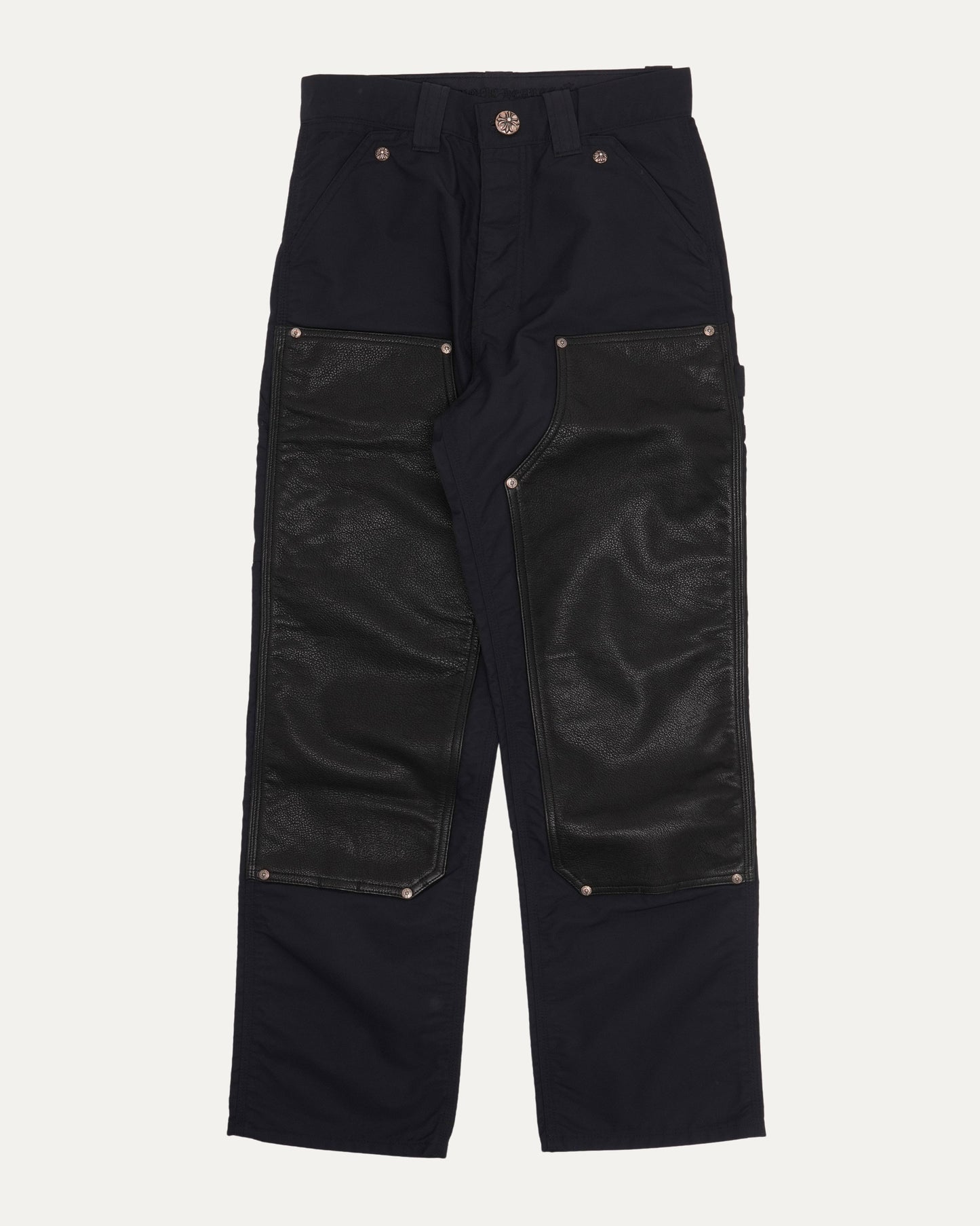 Nylon Leather Double Knee Carpenter Pants