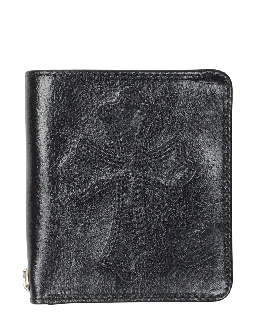 Leather Cross Patch Wallet