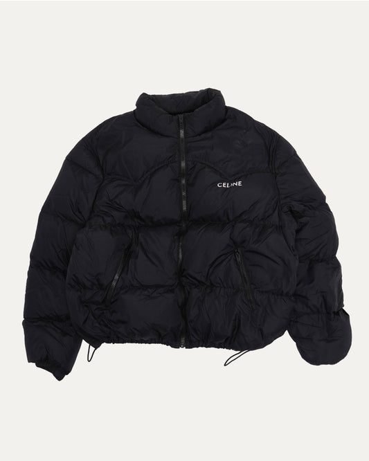 Nylon Logo Down Puffer Jacket