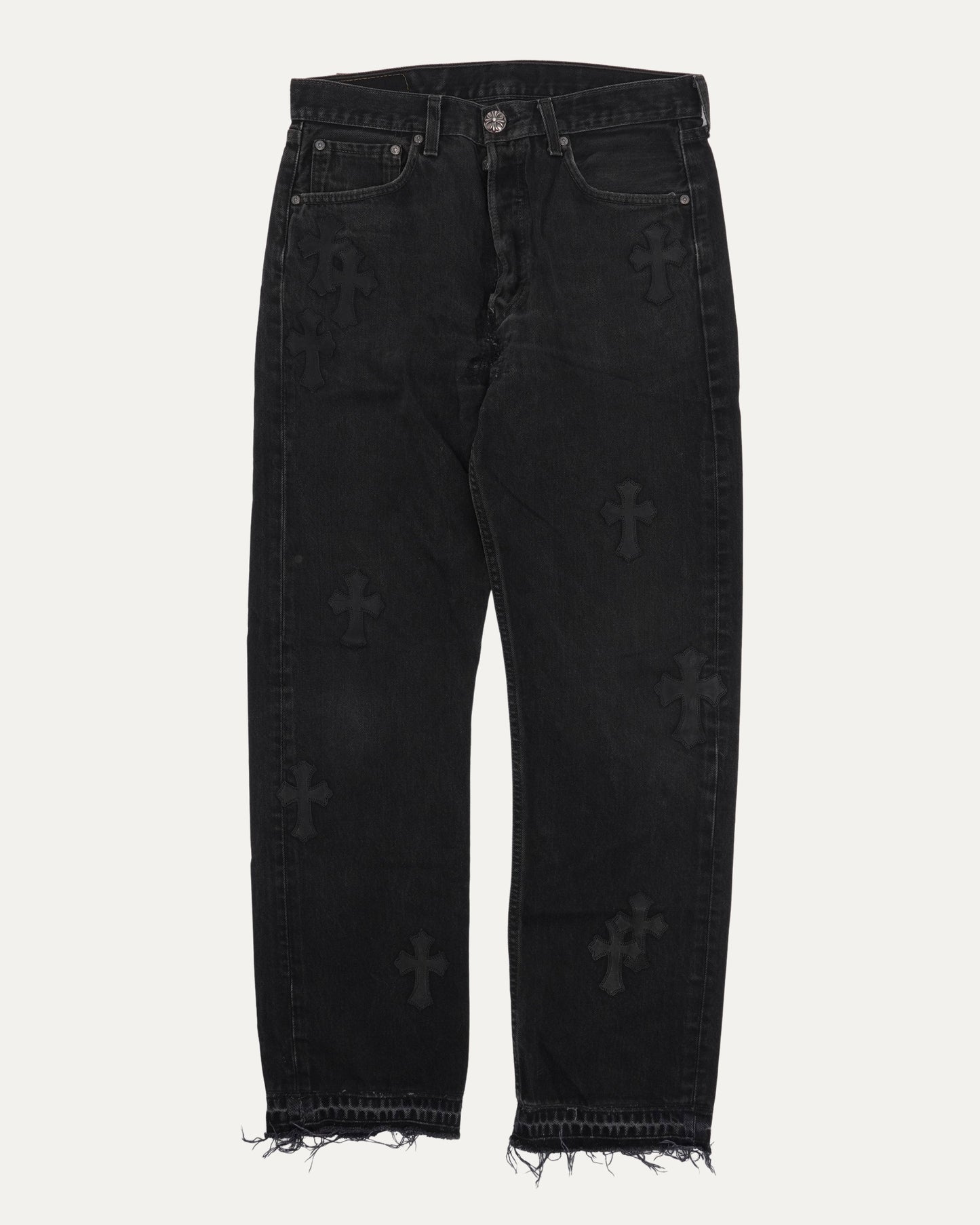 Levis 501 Cross Patch Jeans