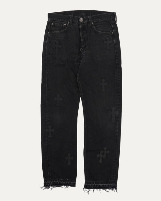 Levis 501 Cross Patch Jeans