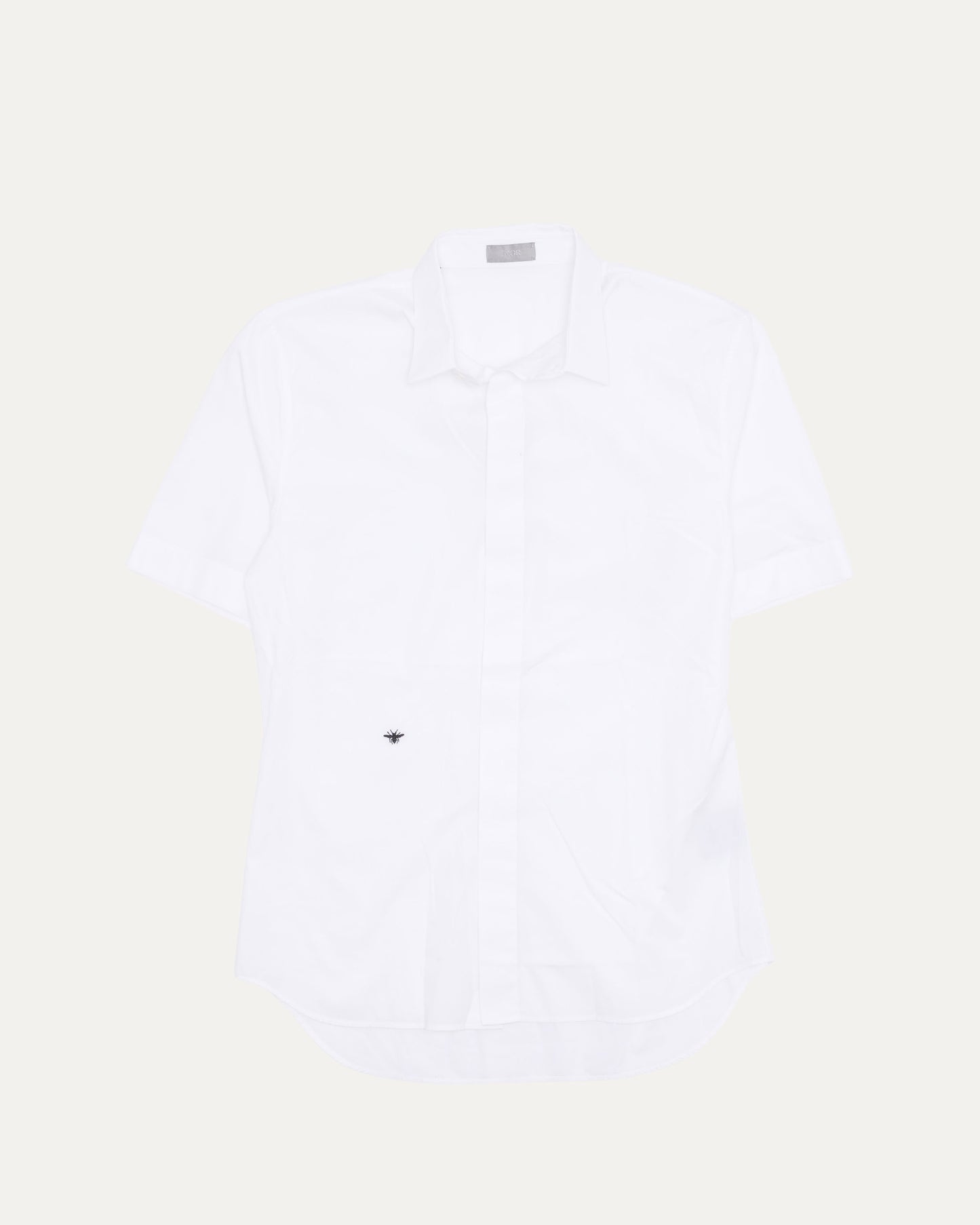 Bee Embroidered Short Sleeve Shirt