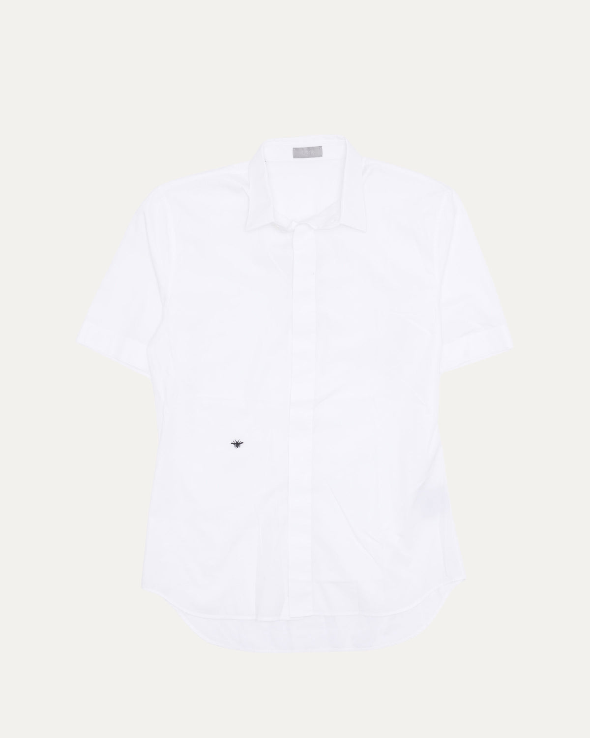 Bee Embroidered Short Sleeve Shirt