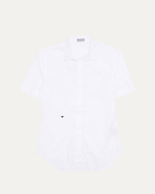 Bee Embroidered Short Sleeve Shirt