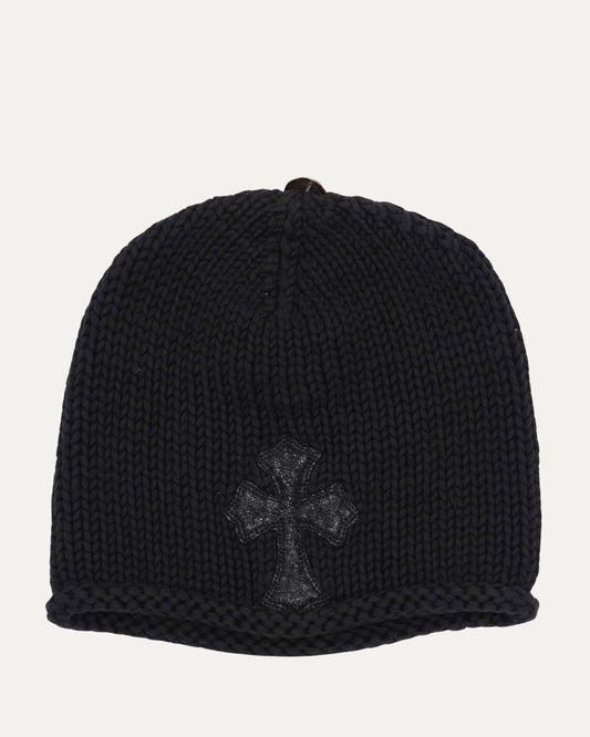 Glitter Cross Patch Beanie