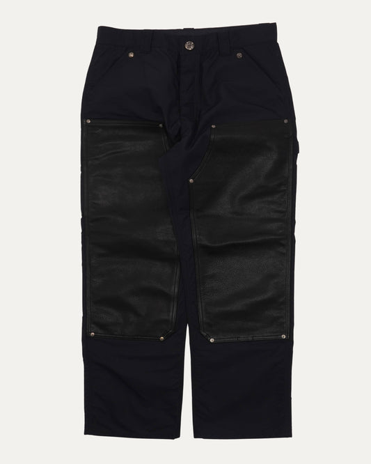 Nylon and Leather Double Knee Pants