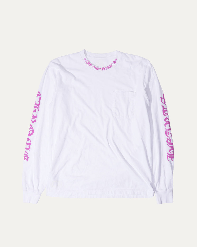 Neck Logo Long Sleeve T-Shirt