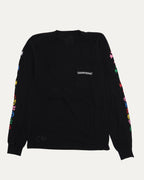 Multicolor Cross Long Sleeve Pocket T-Shirt