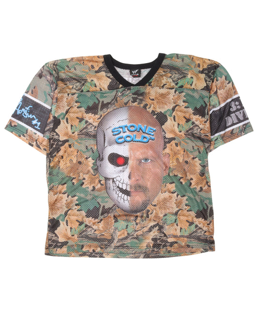 WWF Stone Cold Steve Austin Camouflage Jersey