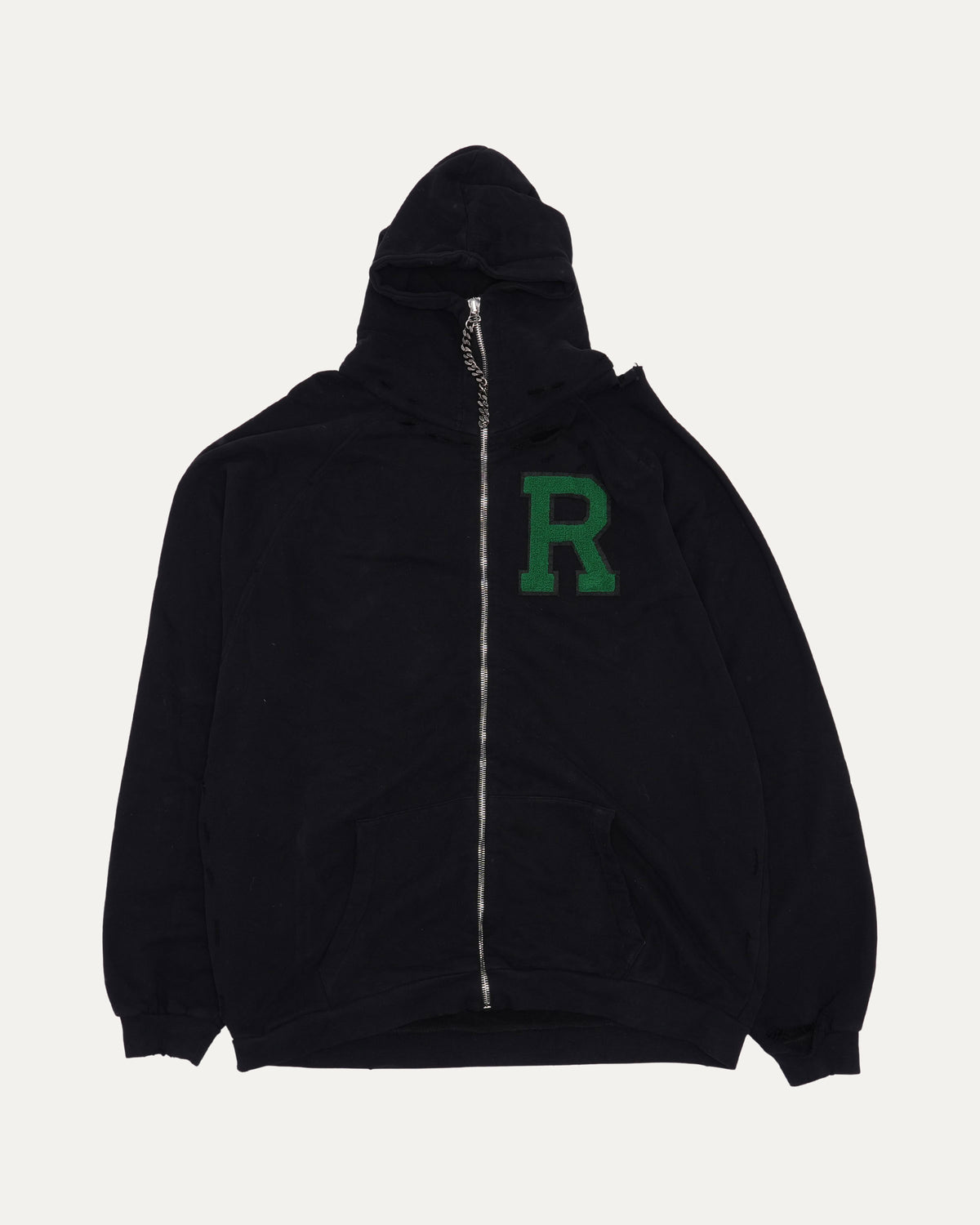 Distressed I Love You(th) Appliqué Hoodie