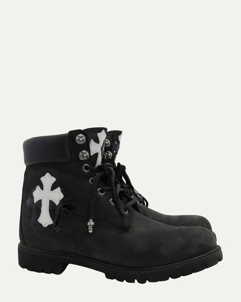 Chrome Hearts Cross Patch Timberland 6 Inch Boots – Justin Reed
