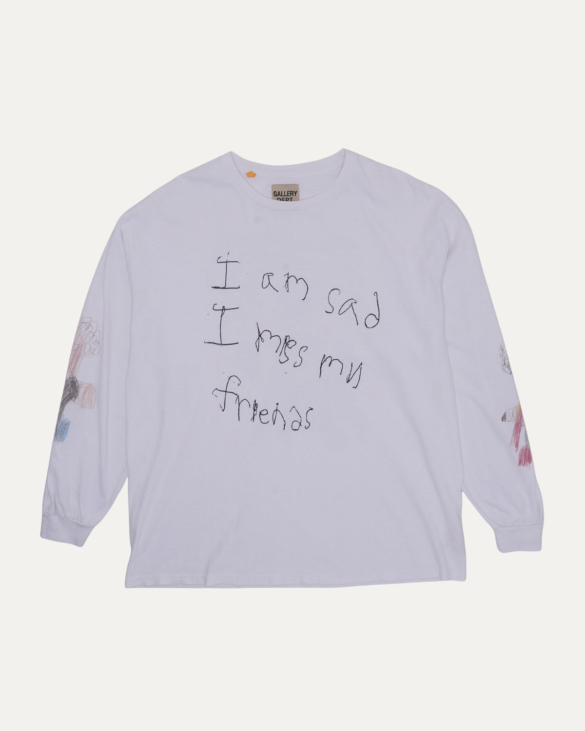 "I Am Sad, I Miss My Friends" Long Sleeve T-Shirt