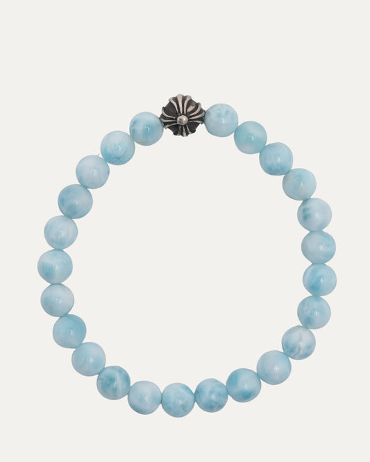 6mm Larimar Plus Ball Bead Bracelet