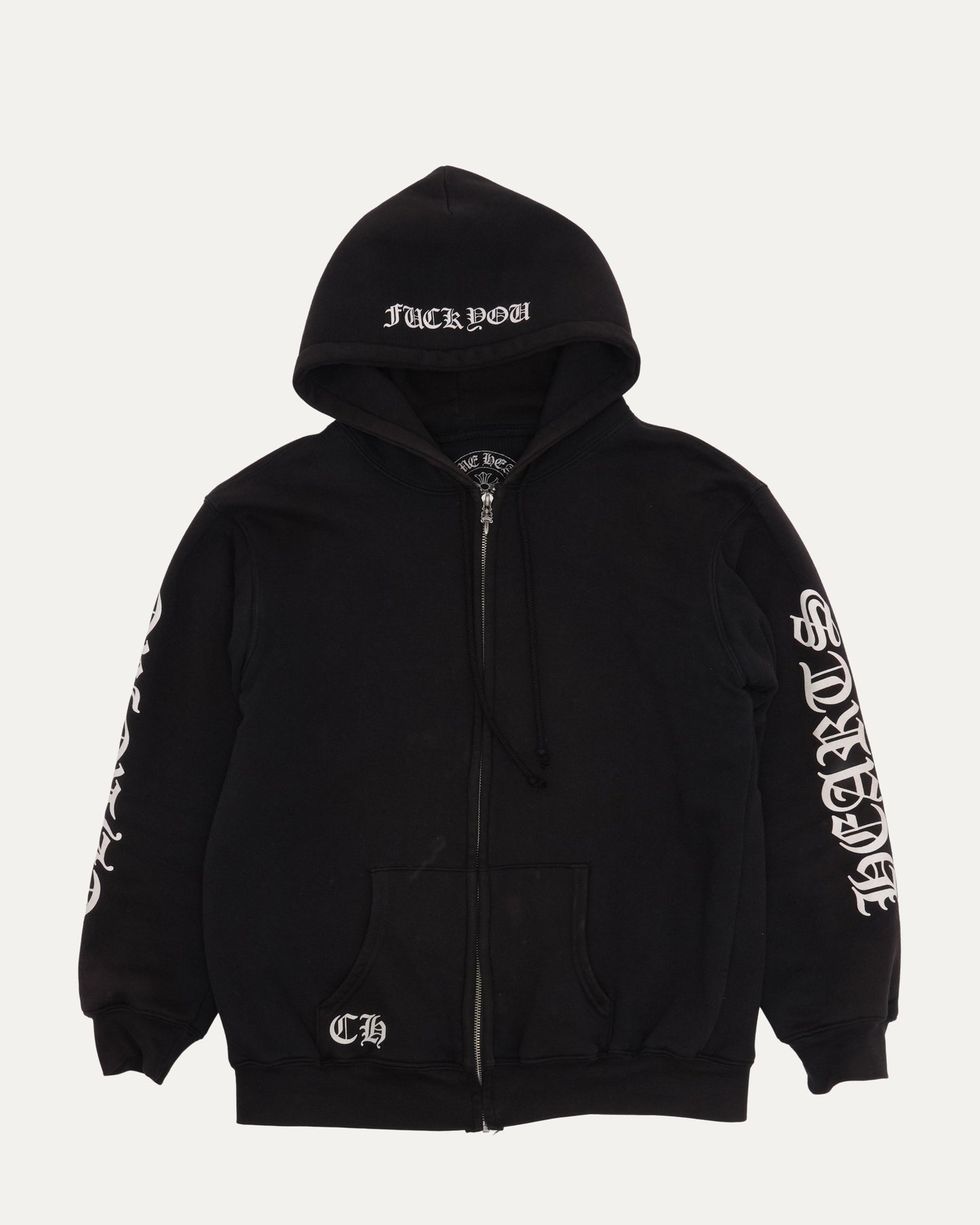 Vintage Thermal Lined Horseshoe Logo Zip Up Hoodie