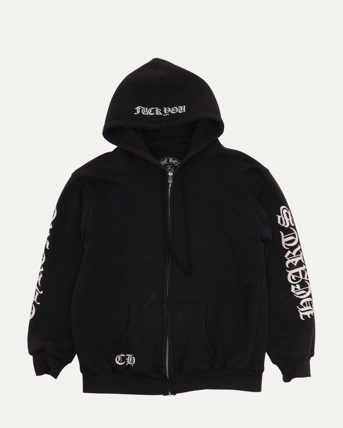 Vintage Thermal Lined Horseshoe Logo Zip Up Hoodie