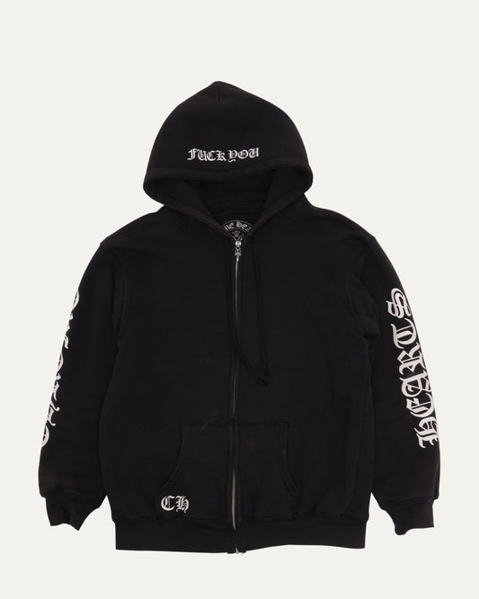 Vintage Thermal Lined Horseshoe Logo Zip Up Hoodie