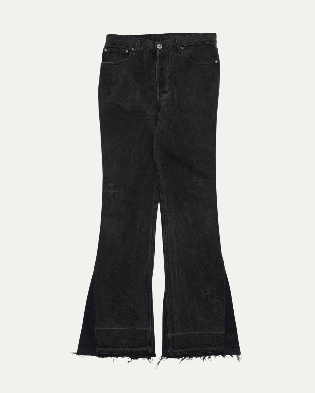 Gallery Dept. Flared Levi's 501 Cross Patch Jeans