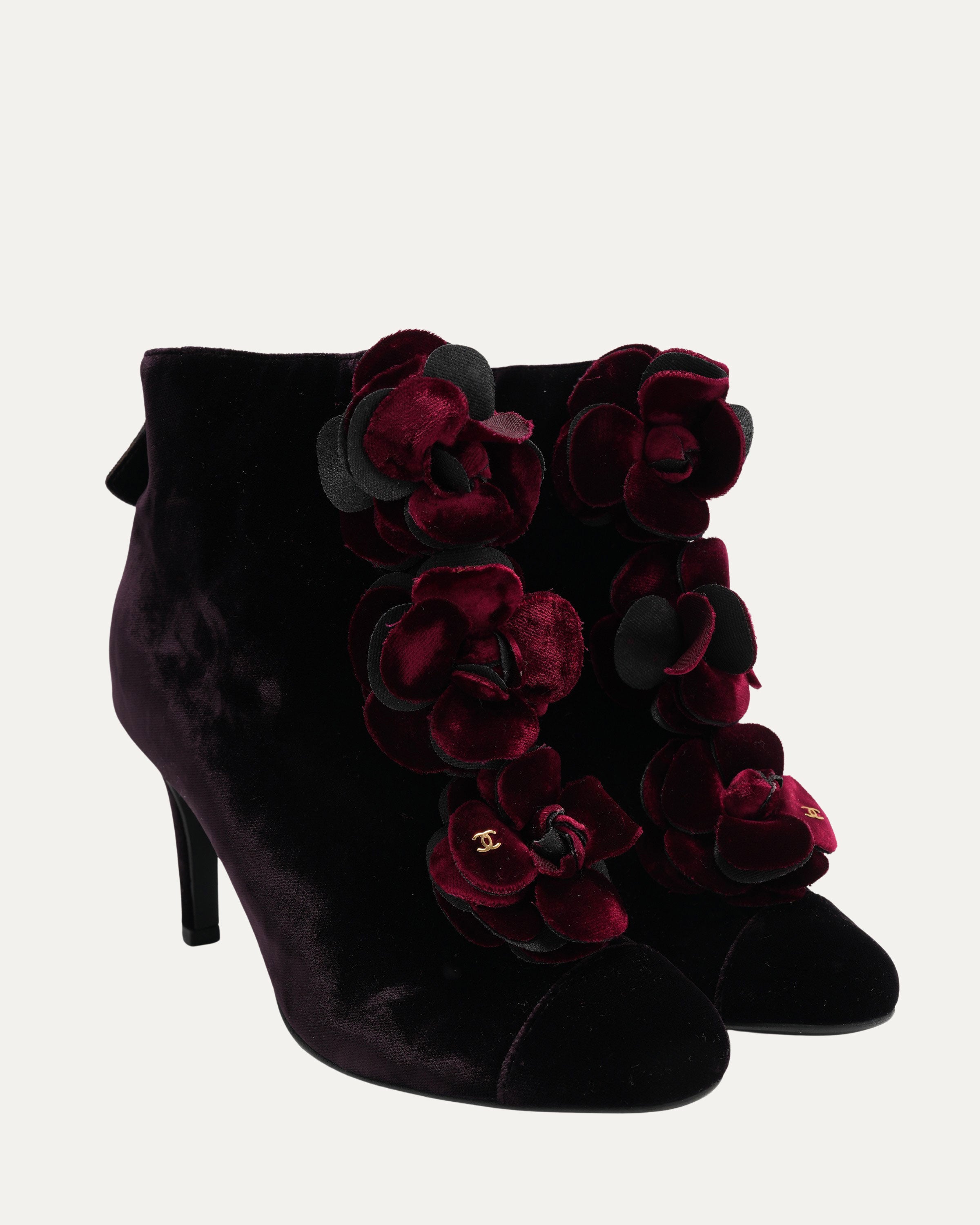 Velvet Heeled Bootie