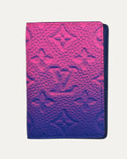 Gradient Embossed Monogram Pocket Organizer Wallet