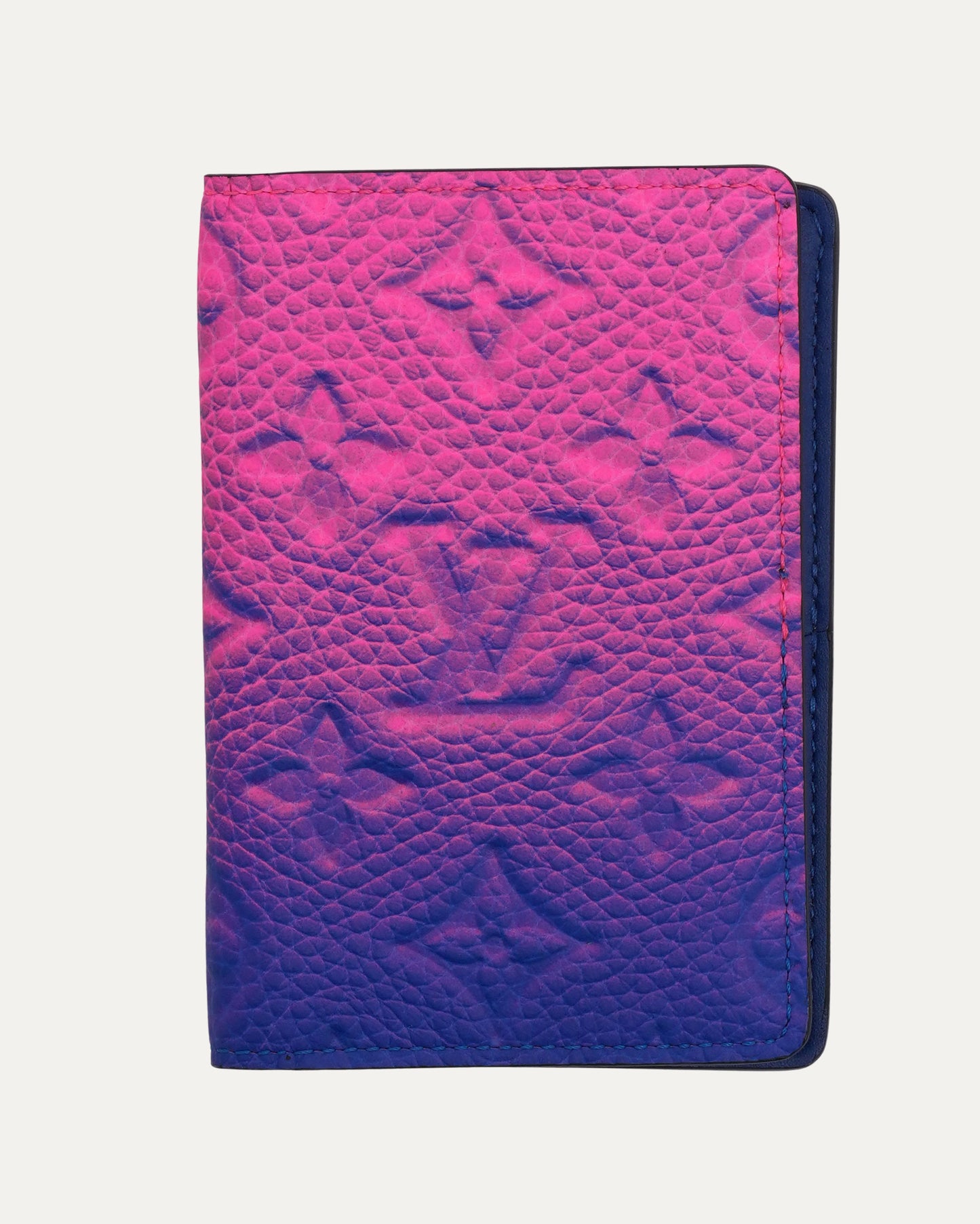 Gradient Embossed Monogram Pocket Organizer Wallet