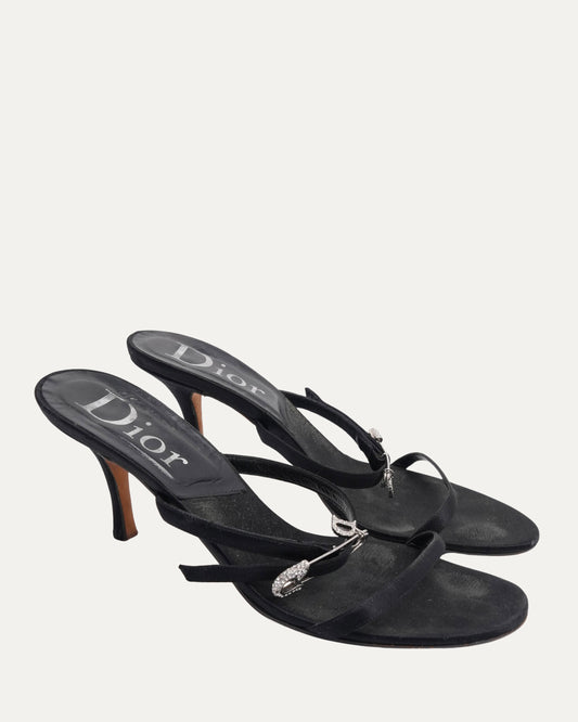 Rhinestone Safety Pin Heels