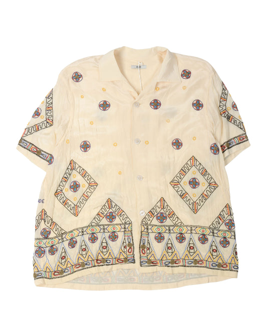 Divine Beaded Short Sleeve Shirt