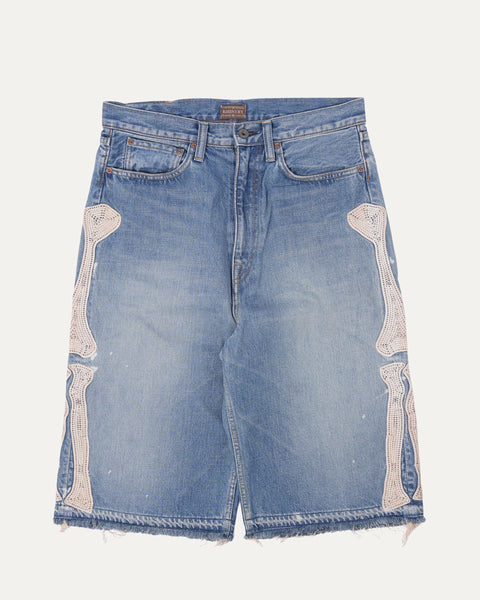 Kapital OG Skeleton Denim Shorts – Justin Reed