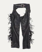 Roller Belt Leather Fringe Chaps