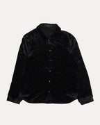 La Famiglia GG Monogram Stretch Devoré Velvet Shirt