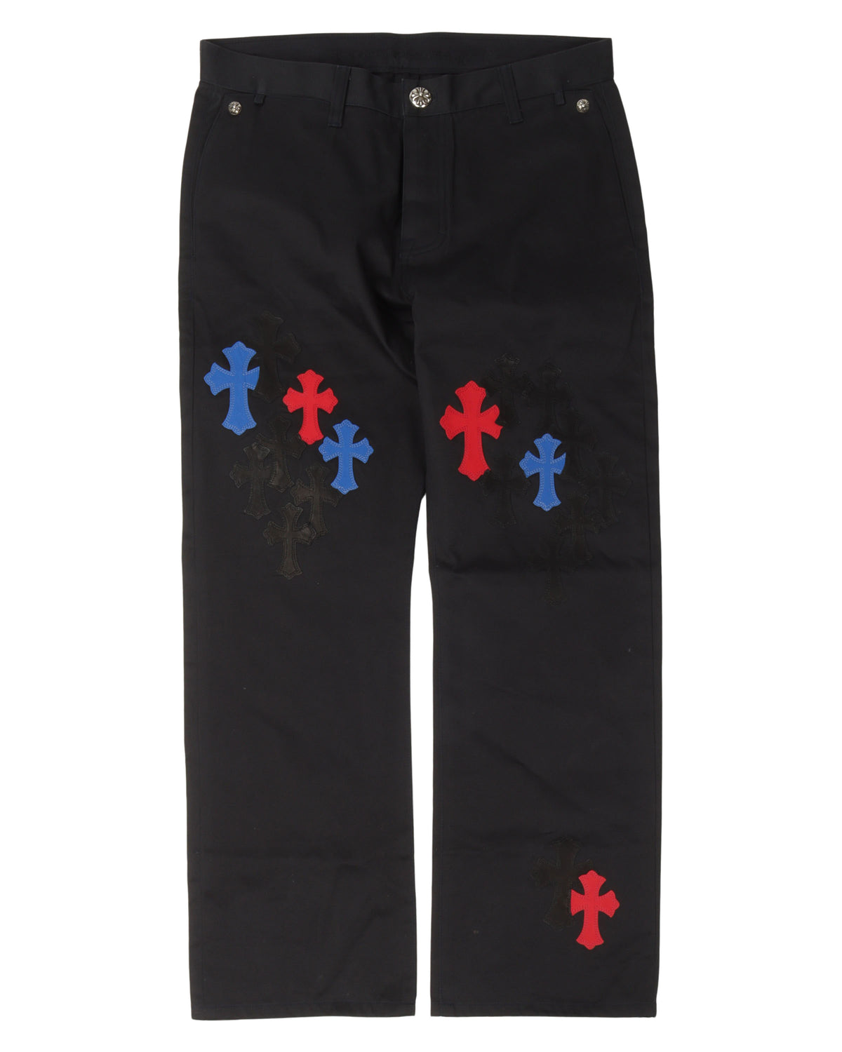 Multicolor Cross Patch Chino Pants