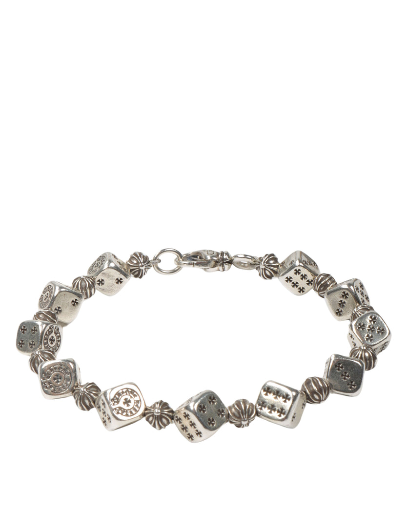 Silver Dice Bracelet