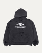 3B Logo Distressed Hoodie