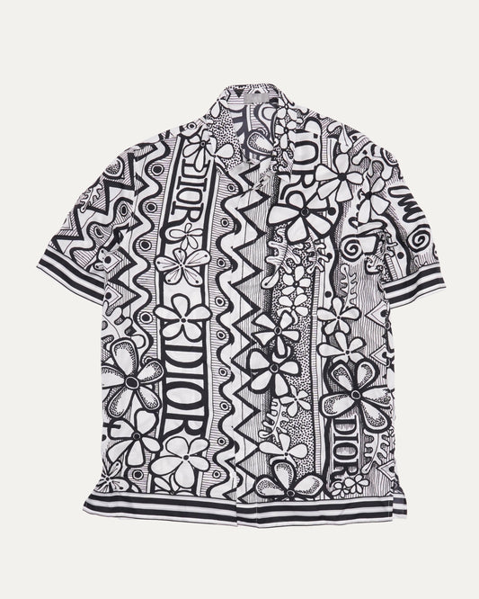 Stussy Silk Oblique Monogram Short Sleeved Shirt