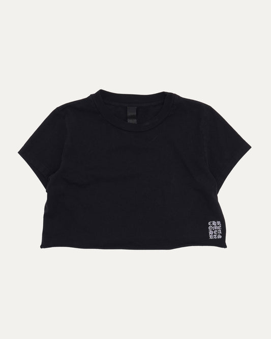Eyechart Embroidered Cropped T-Shirt