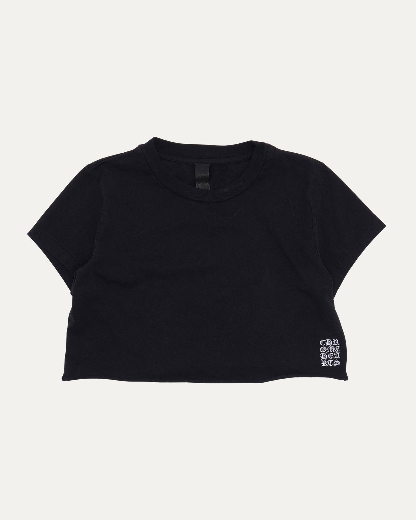 Eyechart Embroidered Cropped T-Shirt