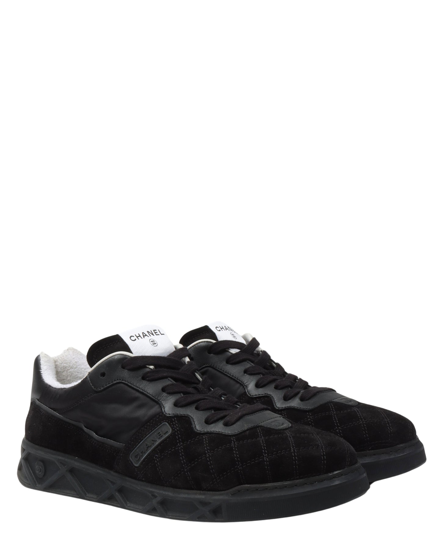 Quilted Suede Trainers