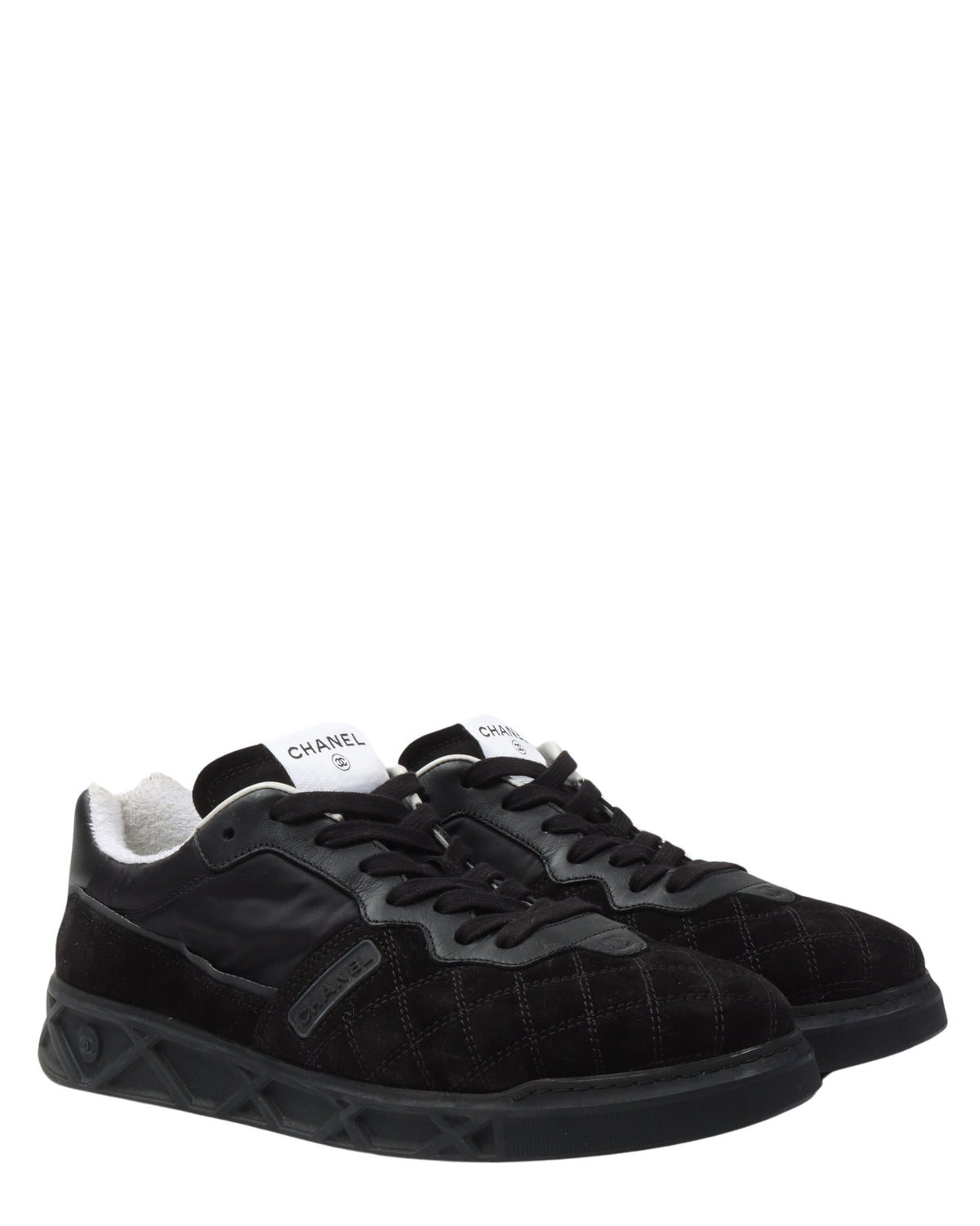 Quilted Suede Trainers