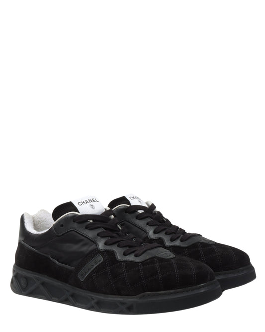 Quilted Suede Trainers