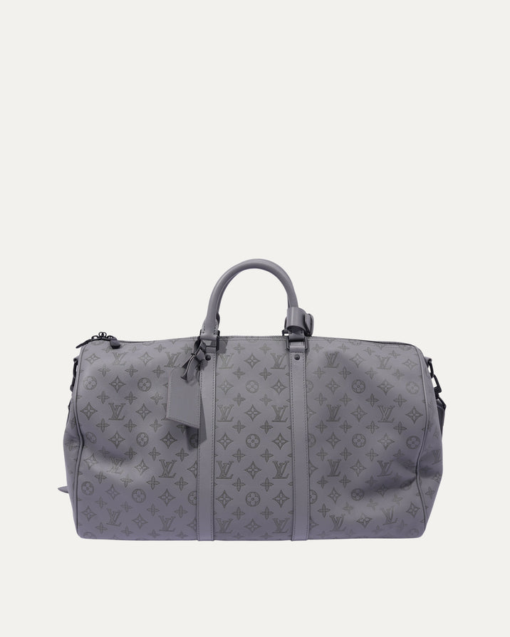 Calfskin Monogram Shadow Keepall Bandouliere 50