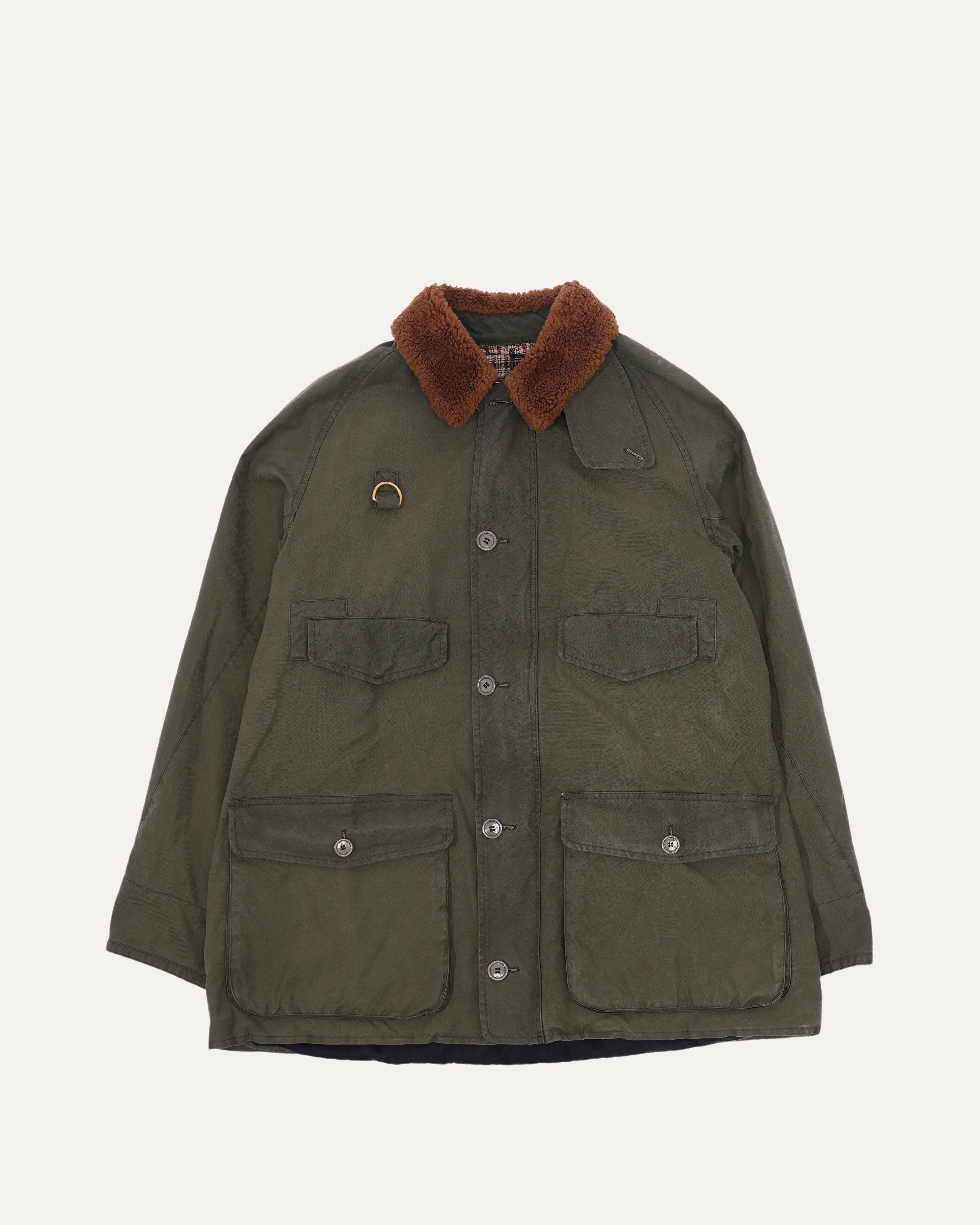 Shearling Collar Military Jacket