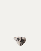 Cemetery Cross Heart Ring