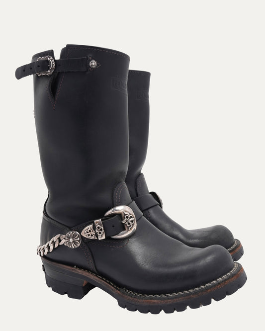 Wesco Chain Embellished Boss Boots