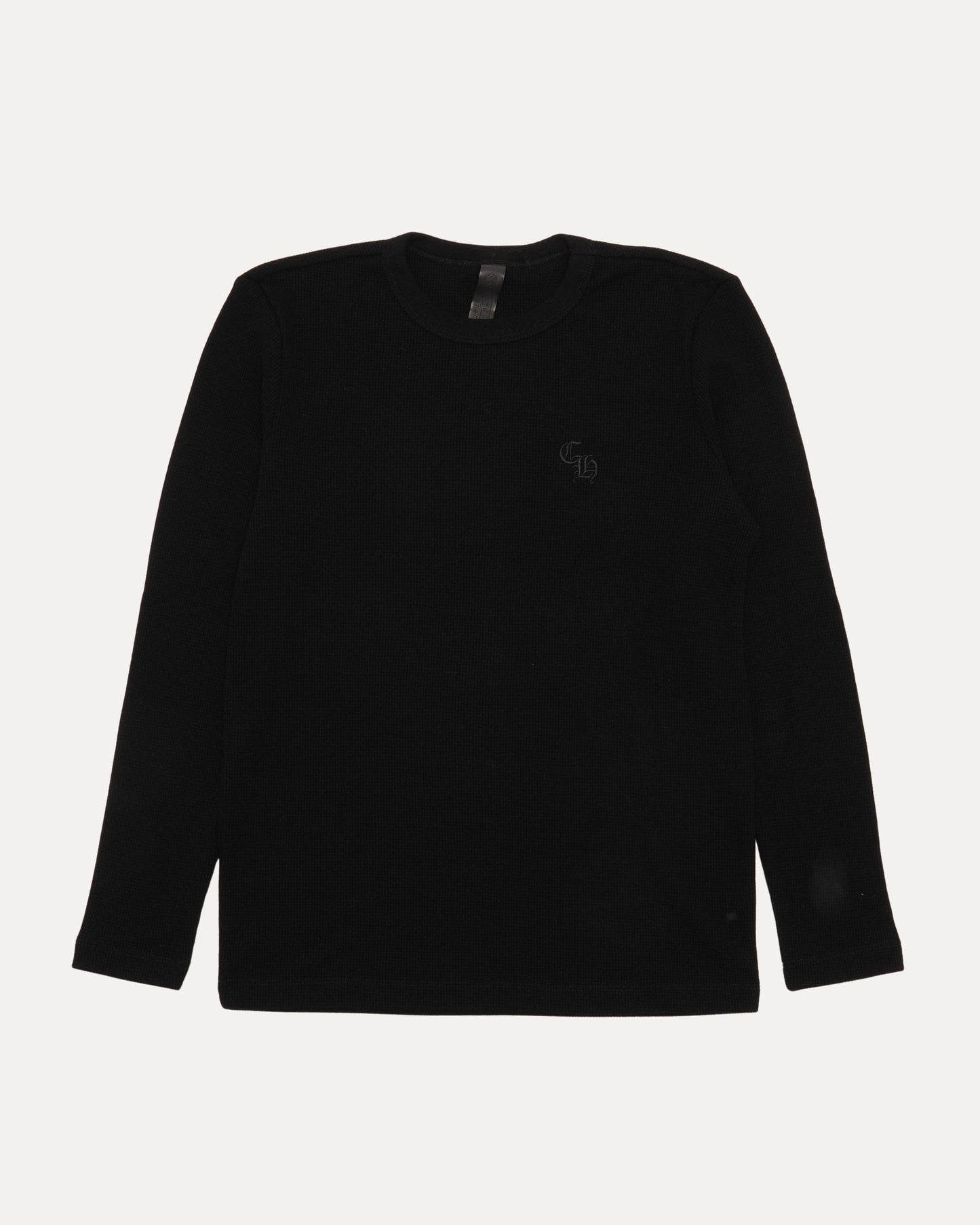 Embroidered Thermal Long Sleeve T-Shirt