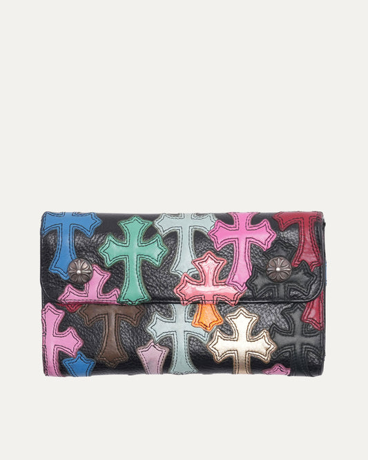 Multicolor Cross Patch 'WAVE' Wallet