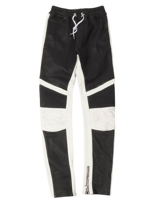 Leather Biker Pants