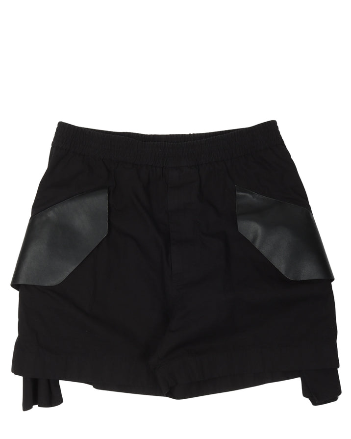 Leather Pocket Shorts