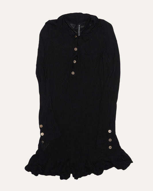 Knit Collared Long Sleeve Dress