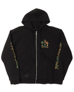 Camouflage Cemetery Cross Zip Up Hoodie